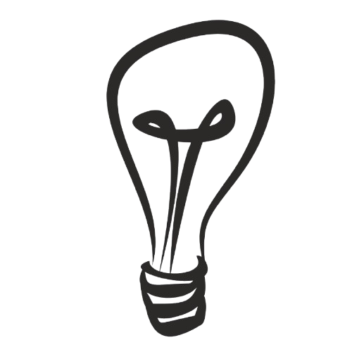 A hand-drawn lightbulb representing a clear transfer plan